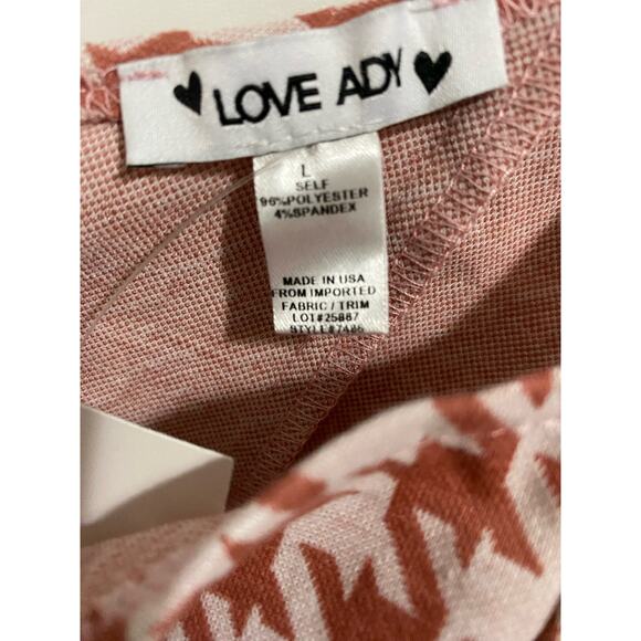 Love Ady Houndstooth Pattern Dress Preppy Fit & Flare Mini Women's Size M/L Pink - Picture 6 of 8